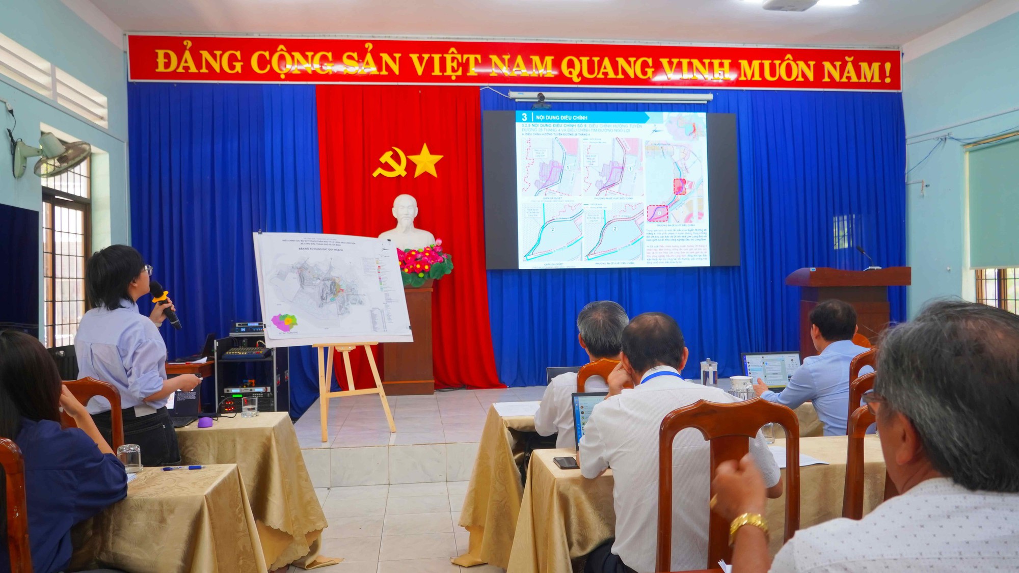 TPHCM: Xã Long Sơn đề xuất điều chỉnh hơn 6.000 m² đất thành khu hành chính cao 6 tầng - Ảnh 1