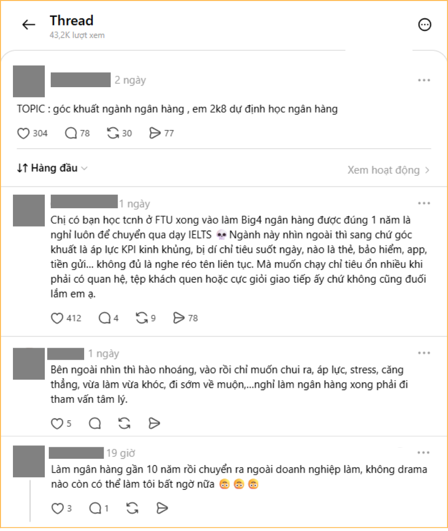 Làm ngân hàng lương 30-40 triệu, nghỉ việc xong phải đi tham vấn tâm lý: "Góc khuất” chỉ người trong ngành mới hiểu - Ảnh 3
