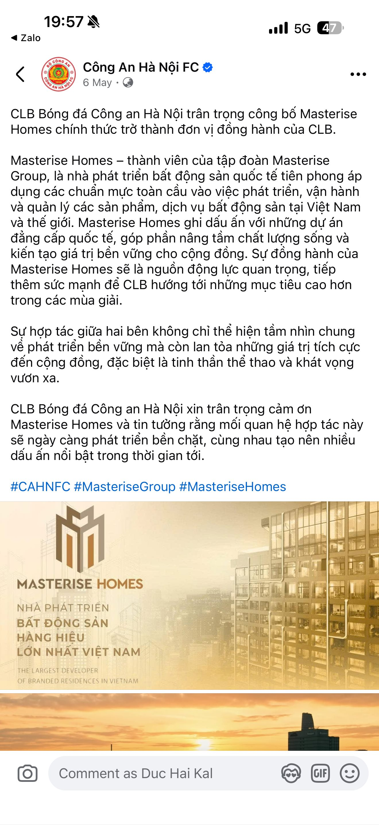 Đội bóng Công an Hà Nội liên tiếp đón 2 tập đoàn của 2 tỷ phú làm nhà tài trợ - Ảnh 2