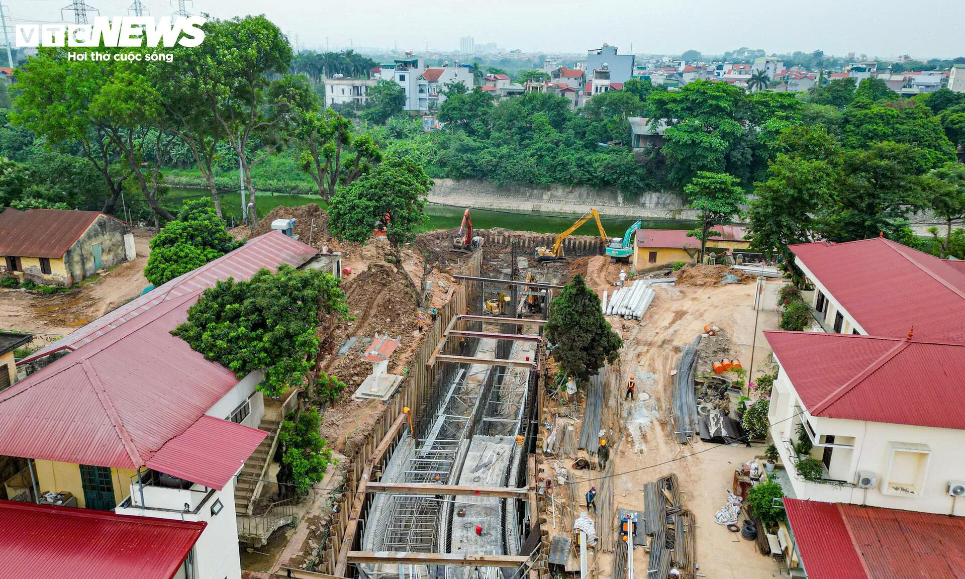 Lộ diện tuyến kênh gần 8km giúp giảm ngập, bổ cập nước sông Tô Lịch - Ảnh 1
