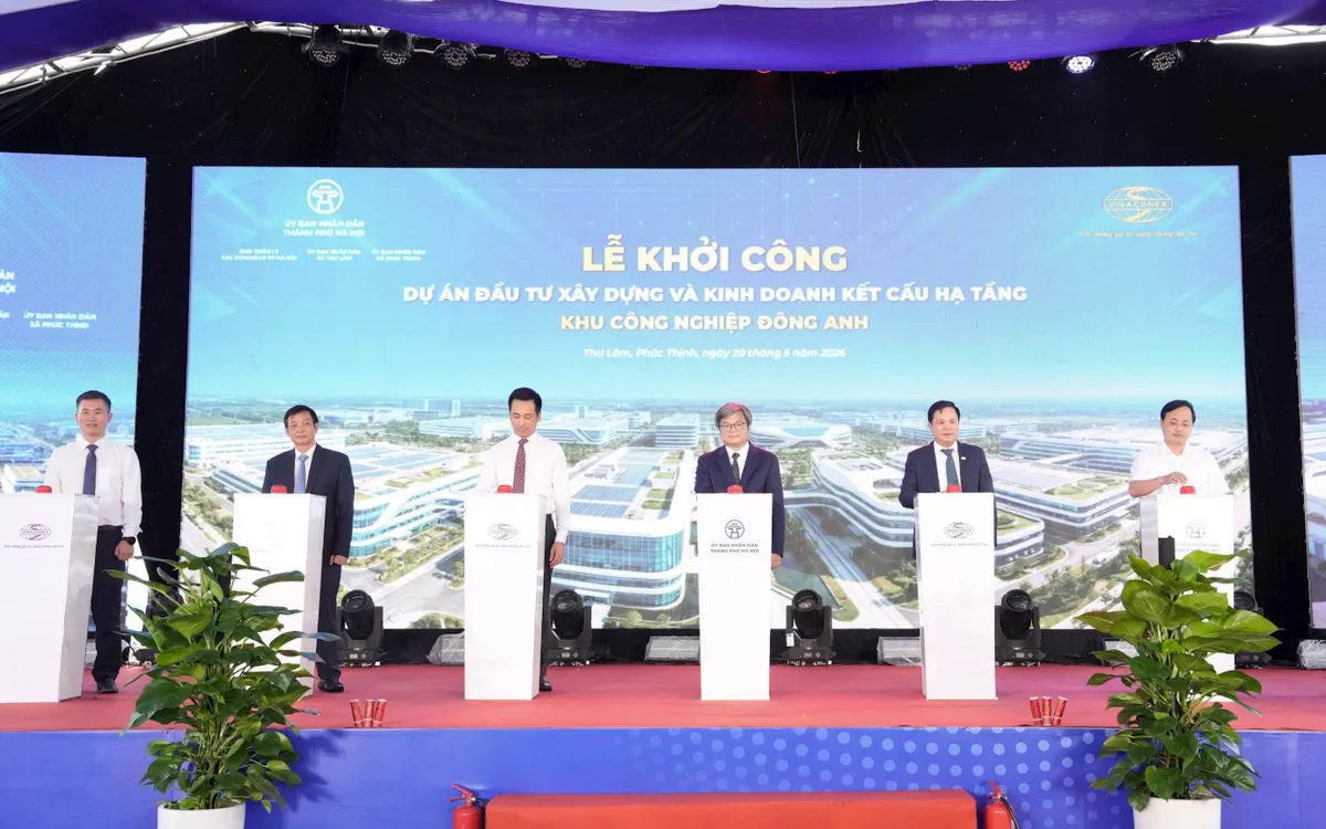 Hà Nội khởi công Khu công nghiệp Đông Anh hơn 6.338 tỷ đồng - Ảnh 1