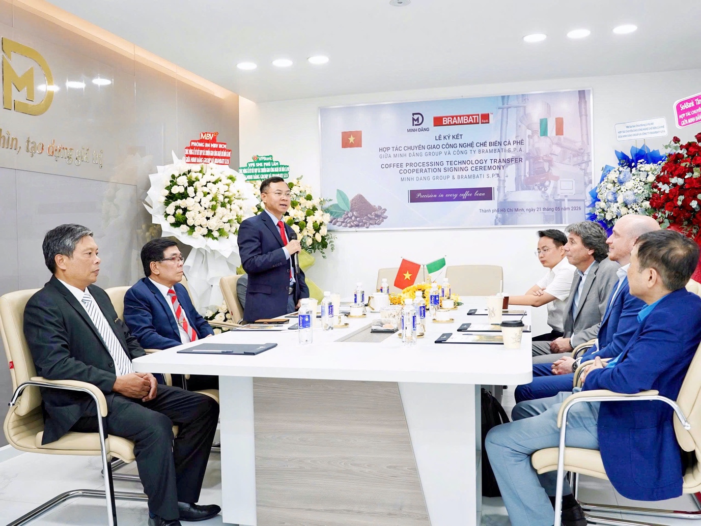 Minh Đăng Group bắt tay Brambati S.p.A đầu tư công nghệ Italy chế biến cà phê 3,5 triệu EUR - Ảnh 1