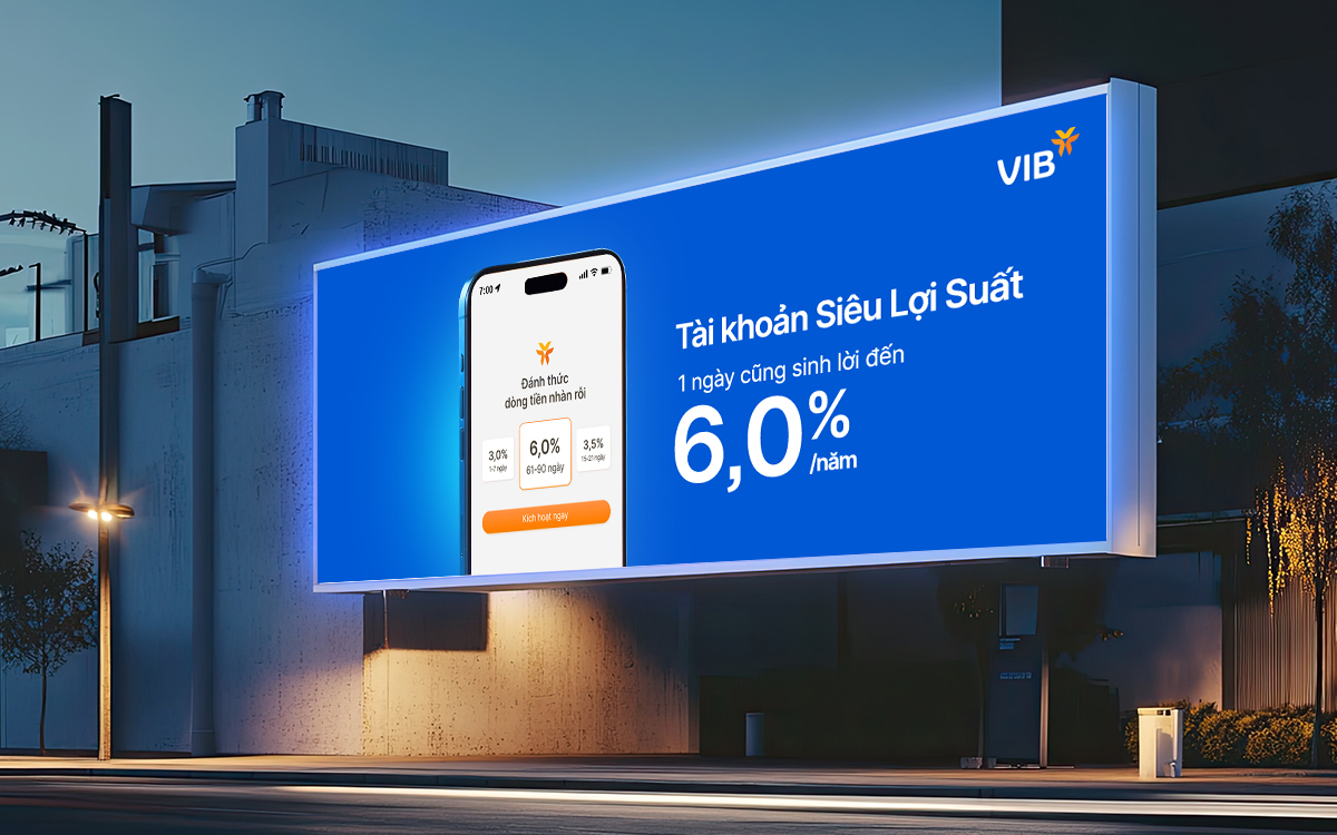 Siêu Lợi Suất VIB sinh lời mỗi ngày đến 6%/năm: Không còn lý do để tiền nhàn rỗi ngủ quên - Ảnh 1