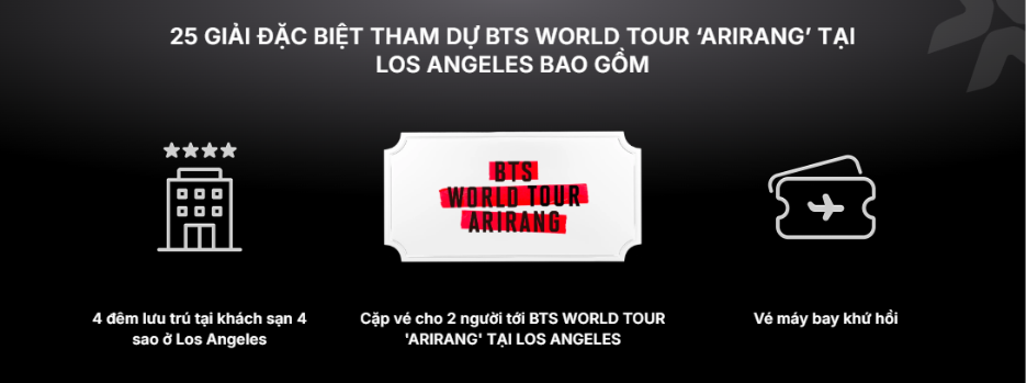 Chi tiêu từ 3 triệu đồng với thẻ VIB Visa, cơ hội trúng chuyến đi trọn gói xem BTS WORLD TOUR 'ARIRANG' TẠI LOS ANGELES - Ảnh 2