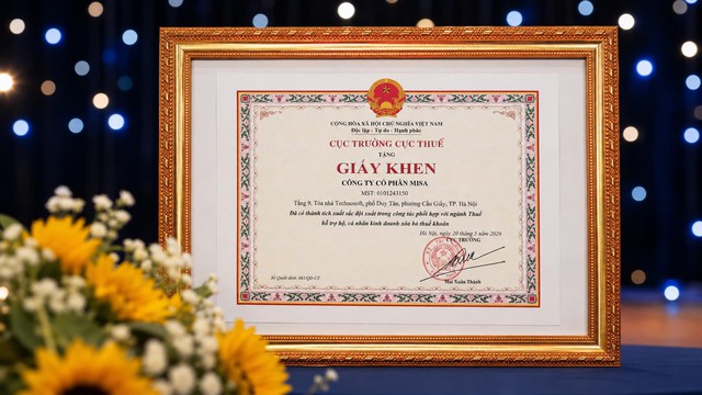 MISA vinh dự được Cục Thuế khen thưởng đột xuất trong việc phối hợp hỗ trợ HKD xoá bỏ thuế khoán - Ảnh 3