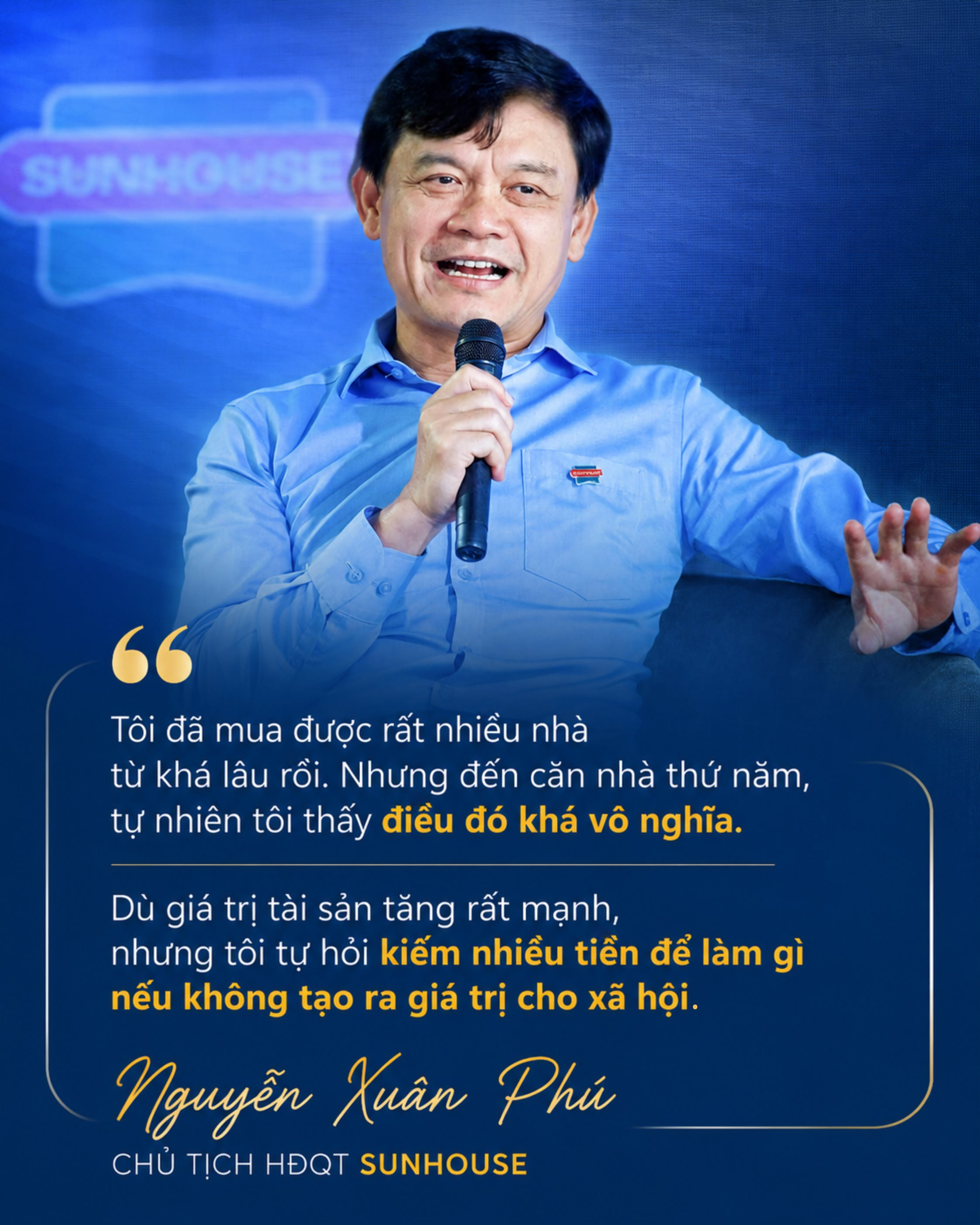 Shark Phú: “Tôi đã mua được rất nhiều nhà, nhưng rồi cảm thấy điều đó vô nghĩa” - Ảnh 1