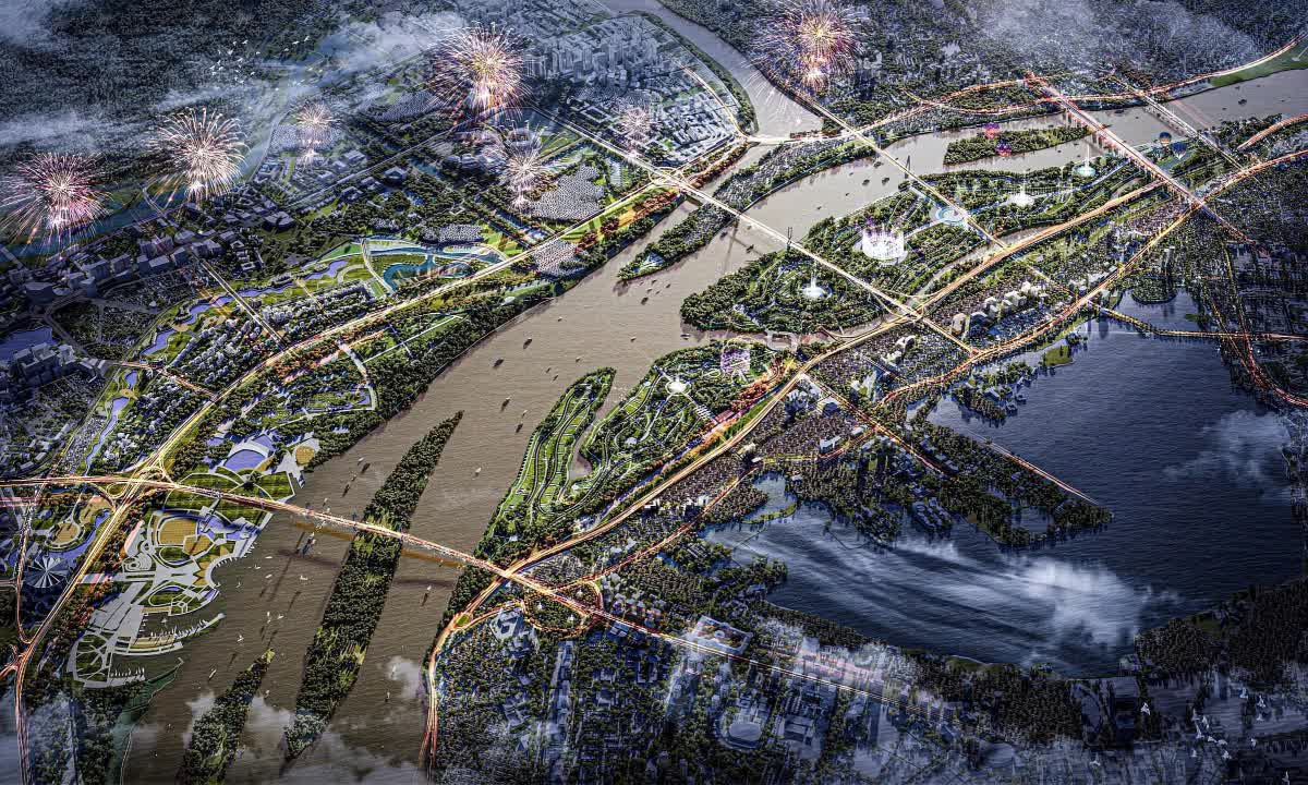 Đại Quang Minh - THACO - Hòa Phát dự kiến thu hồi gần 8.000ha đất, chi 290.000 tỷ đồng để GPMB làm siêu dự án “kỳ tích sông Hồng” 27 tỷ USD - Ảnh 2