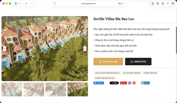 Sự thật về dự án Seville Villas Bla tại Lâm Đồng - Ảnh 1