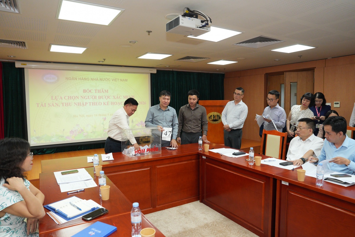 NHNN thực hiện bốc thăm xác minh tài sản, thu nhập tại các cơ quan, đơn vị năm 2026 - Ảnh 2