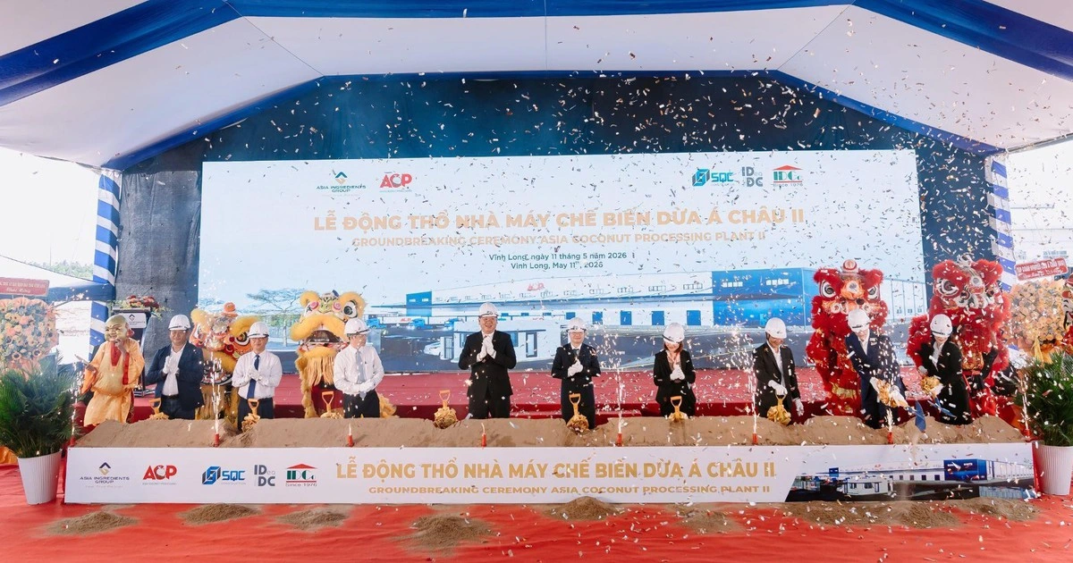 Tập đoàn Nguyên liệu Á Châu khởi công nhà máy chế biến dừa đẳng cấp thế giới