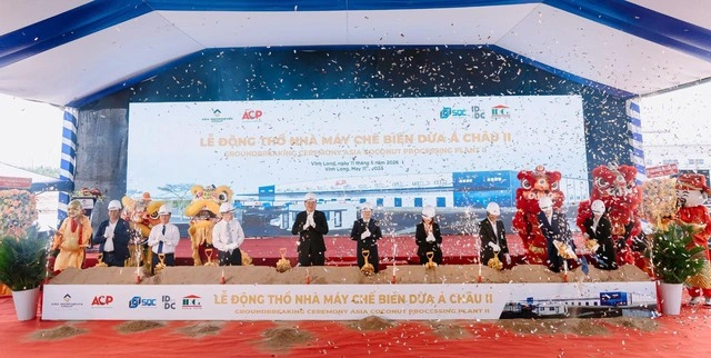Tập đoàn Nguyên liệu Á Châu khởi công nhà máy chế biến dừa đẳng cấp thế giới - Ảnh 1