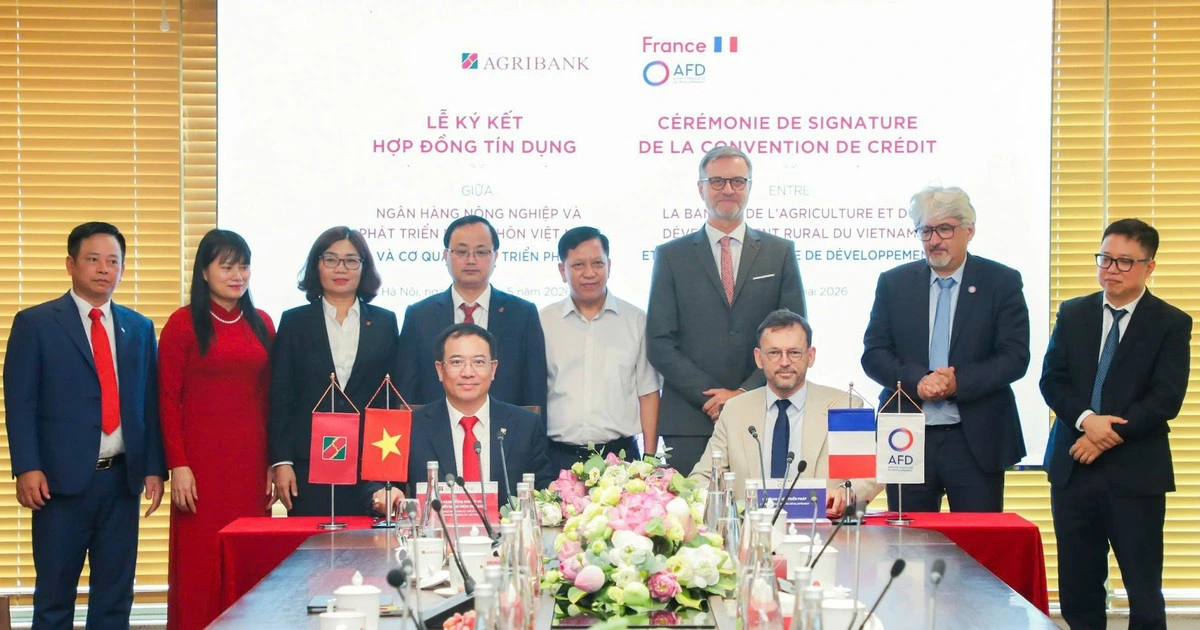 Agribank ký kết Hợp đồng tín dụng Hạn mức tài chính khí hậu với AFD