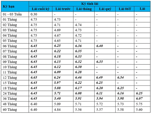 Lãi suất gửi tiết kiệm thông thường, chứng chỉ tiền gửi trực tuyến tháng 5.2026 của BVBank - Ảnh 2