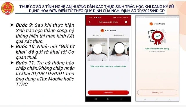 Các bước xác thực sinh trắc học với chủ hộ kinh doanh trên eTax Mobile - Ảnh 6
