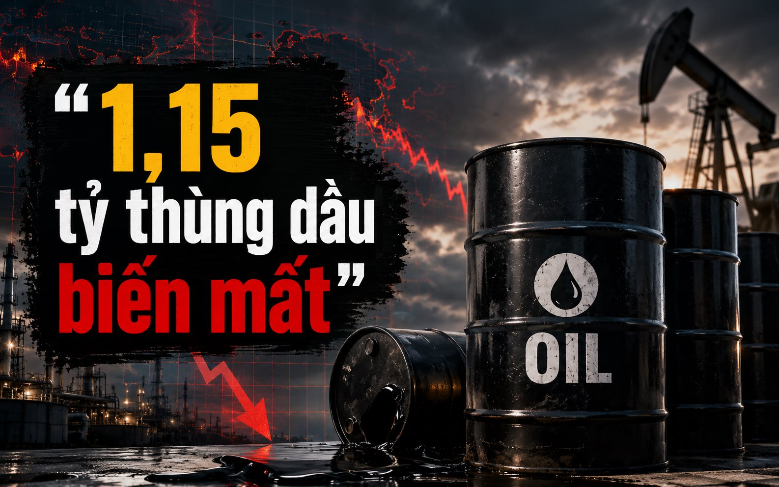 Thế giới mất 1,15 tỷ thùng dầu chỉ trong 4 tháng - Ảnh 1