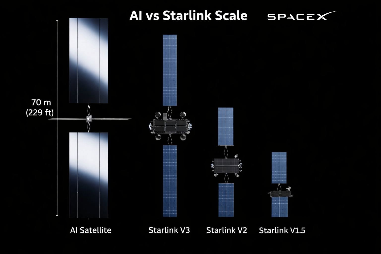 Mặt đất ngày càng chật chội, SpaceX tính đưa cả máy chủ AI lên trời: sải cánh 70m, chạy chip NVIDIA - Ảnh 2