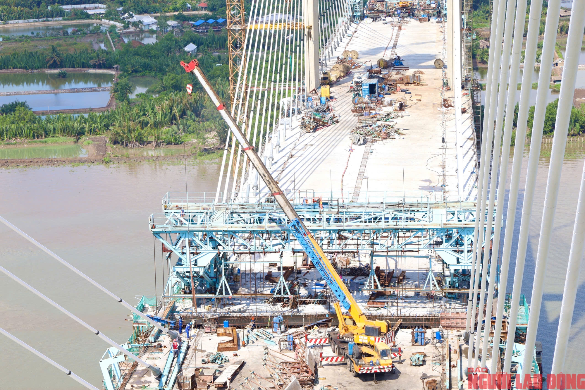 Cầu Phước Khánh hoàn thành 2 bó cáp dây văng cuối cùng - Ảnh 11