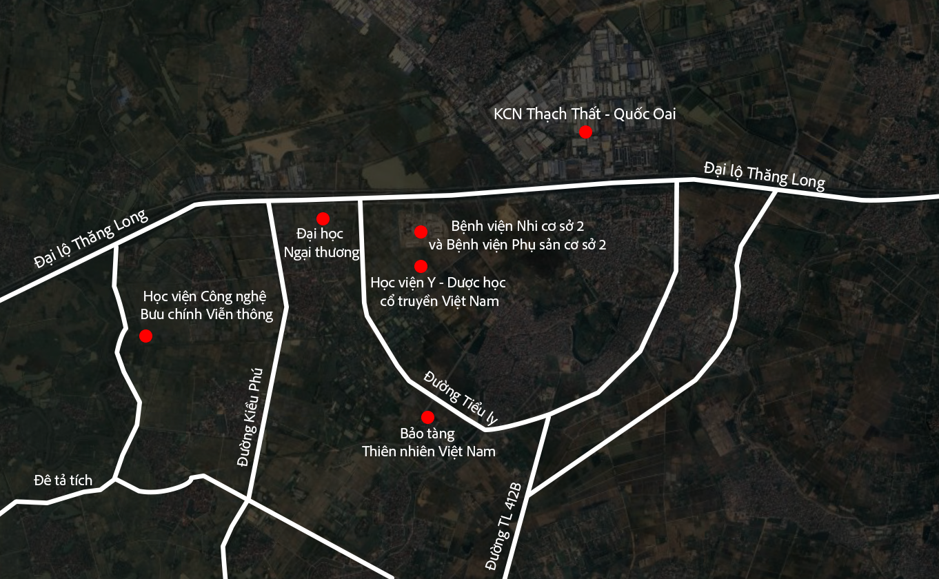 Toàn cảnh khu vực cách trung tâm 20km, nằm sát metro số 5; đại học Ngoại thương, Học viện Bưu chính đề xuất xây cơ sở 2, giá đất vượt 100 triệu/m2 - Ảnh 1