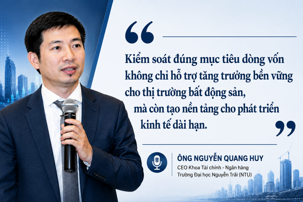 Dòng vốn bất động sản cần được dẫn dắt vào nhu cầu thực để tạo nền tảng tăng trưởng bền vững - Ảnh 1