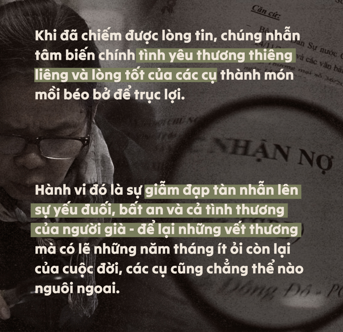 Lừa người già đến kiệt quệ: Ở nhà họ có bố mẹ không? - Ảnh 3