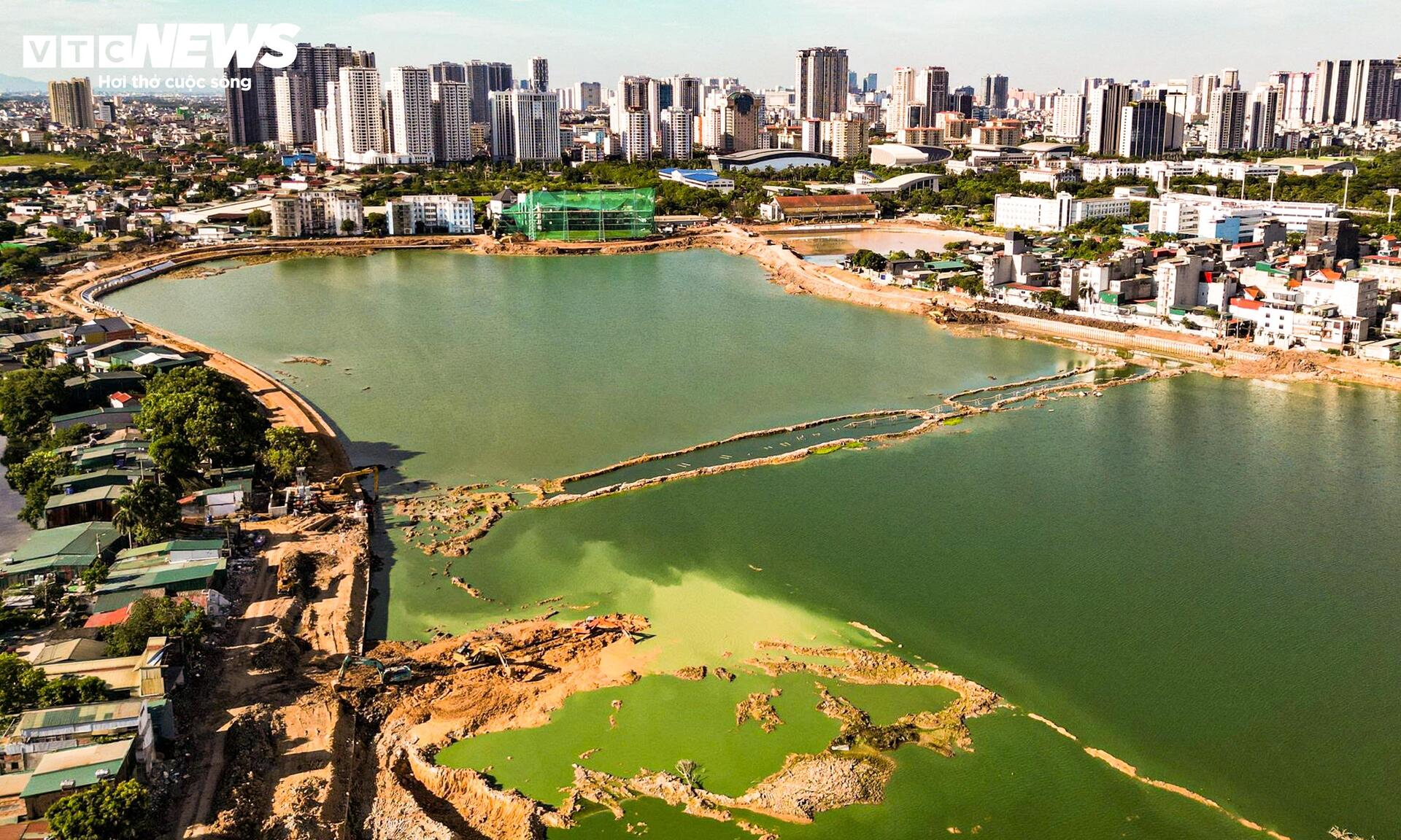 Hồ điều hòa nghìn tỷ phía Tây Hà Nội dần lộ diện - Ảnh 1