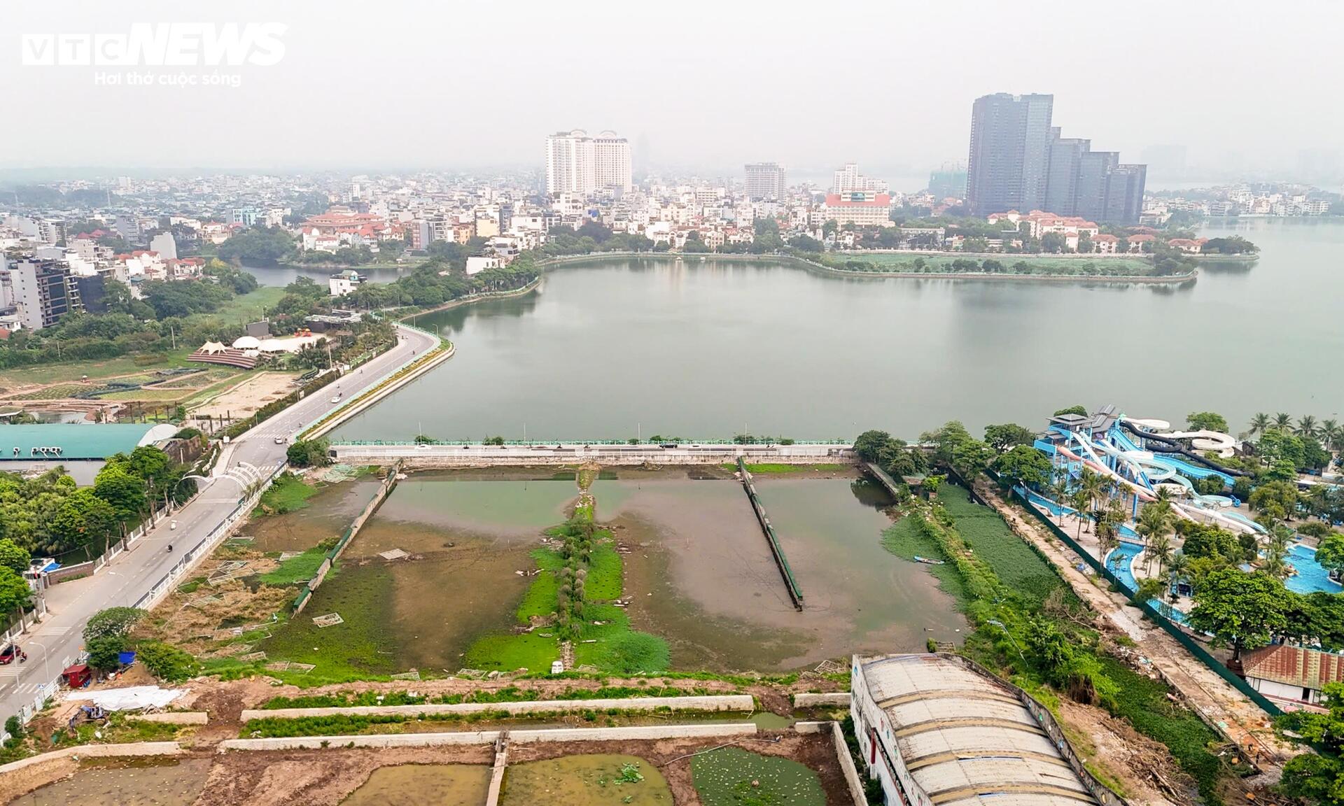 Nhìn từ trên cao những đoạn đường ven Hồ Tây sắp được mở rộng - Ảnh 2