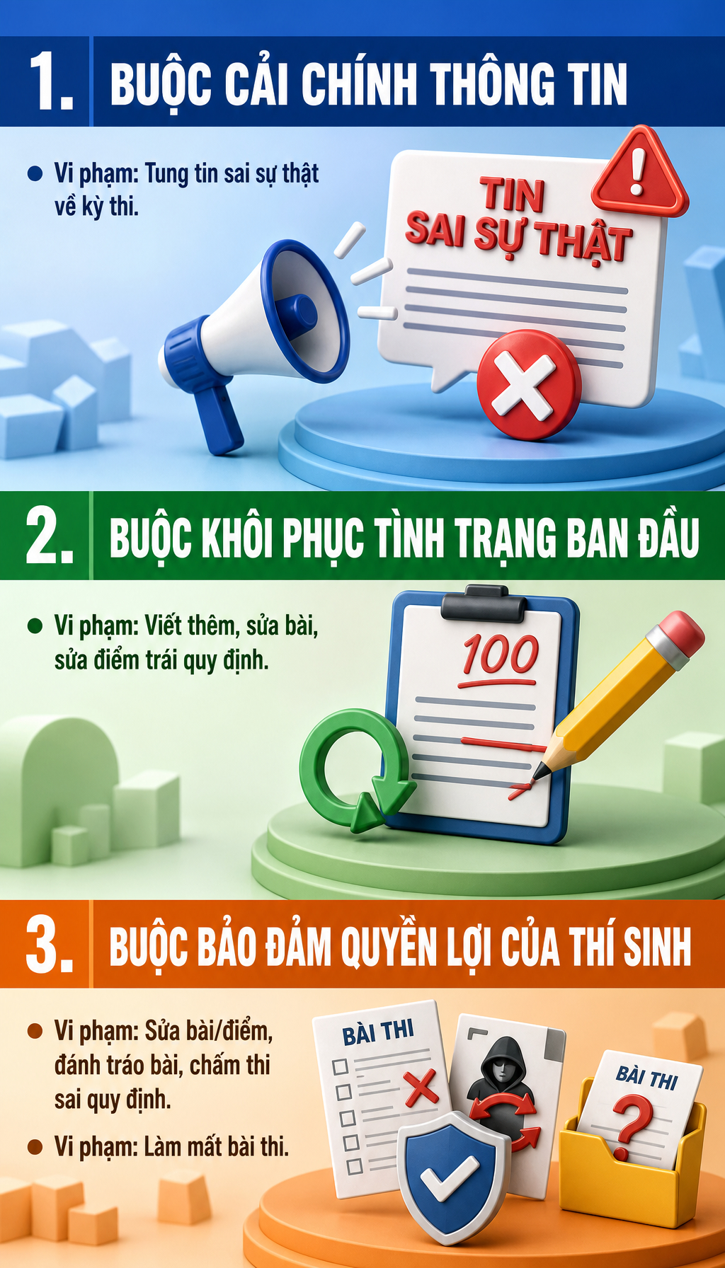 Tất cả học sinh đi thi chú ý quy định phạt tới 16 triệu đồng - Ảnh 2