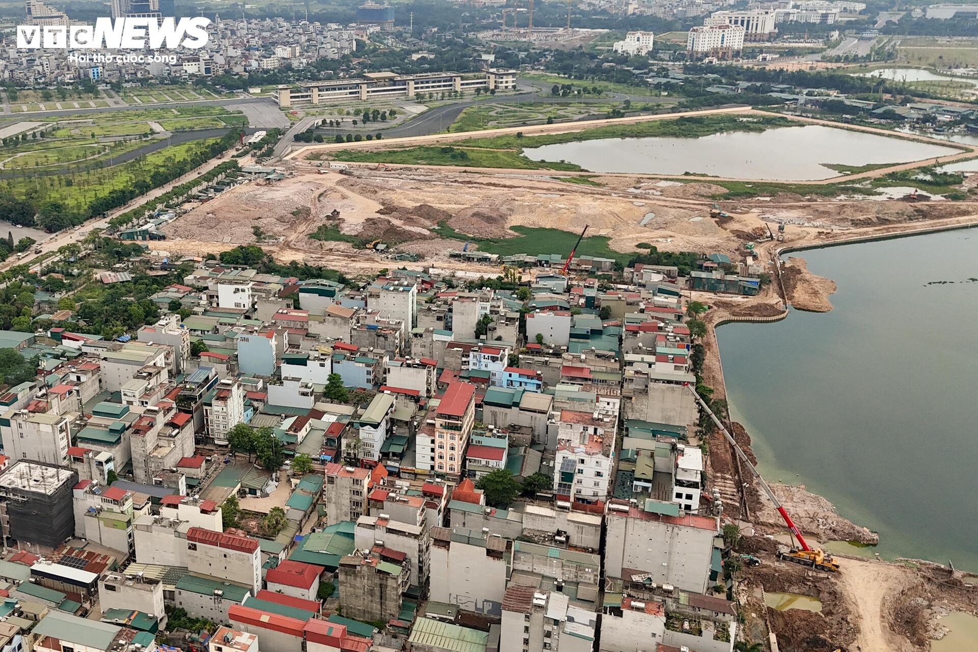 Loạt hồ điều hòa ở Hà Nội dần lộ diện trước mùa mưa - Ảnh 19