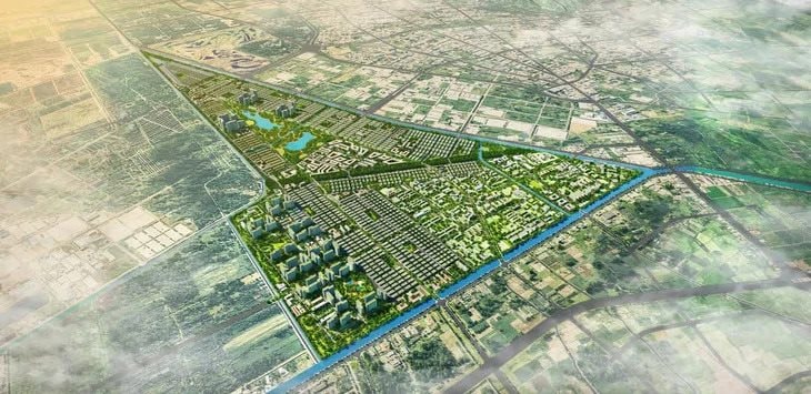 Tỷ phú Phạm Nhật Vượng vừa trực tiếp thị sát siêu đô thị 59.000 tỷ đồng: Dự án này quan trọng thế nào? - Ảnh 2