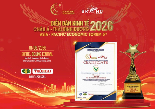 Viet Nhat Group được vinh danh Top 10 thương hiệu tiêu biểu Châu Á 2026 - Ảnh 1