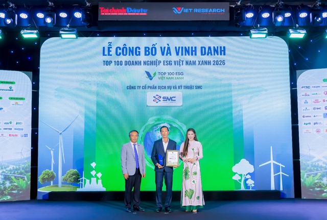 SMC được vinh danh ESG100 2026: Dấu ấn cho hành trình phát triển bền vững