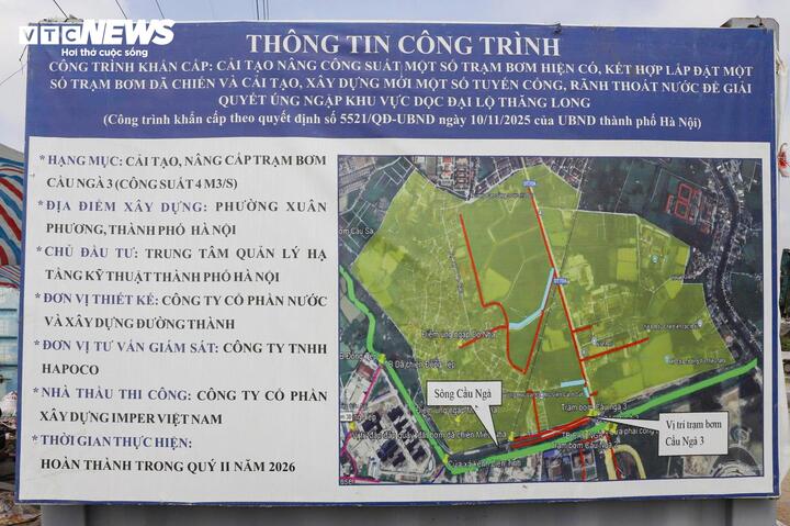 Hà Nội nâng cấp 3 trạm bơm, 'giải cứu' điểm nóng phía Tây khỏi cảnh mưa là ngập - Ảnh 8