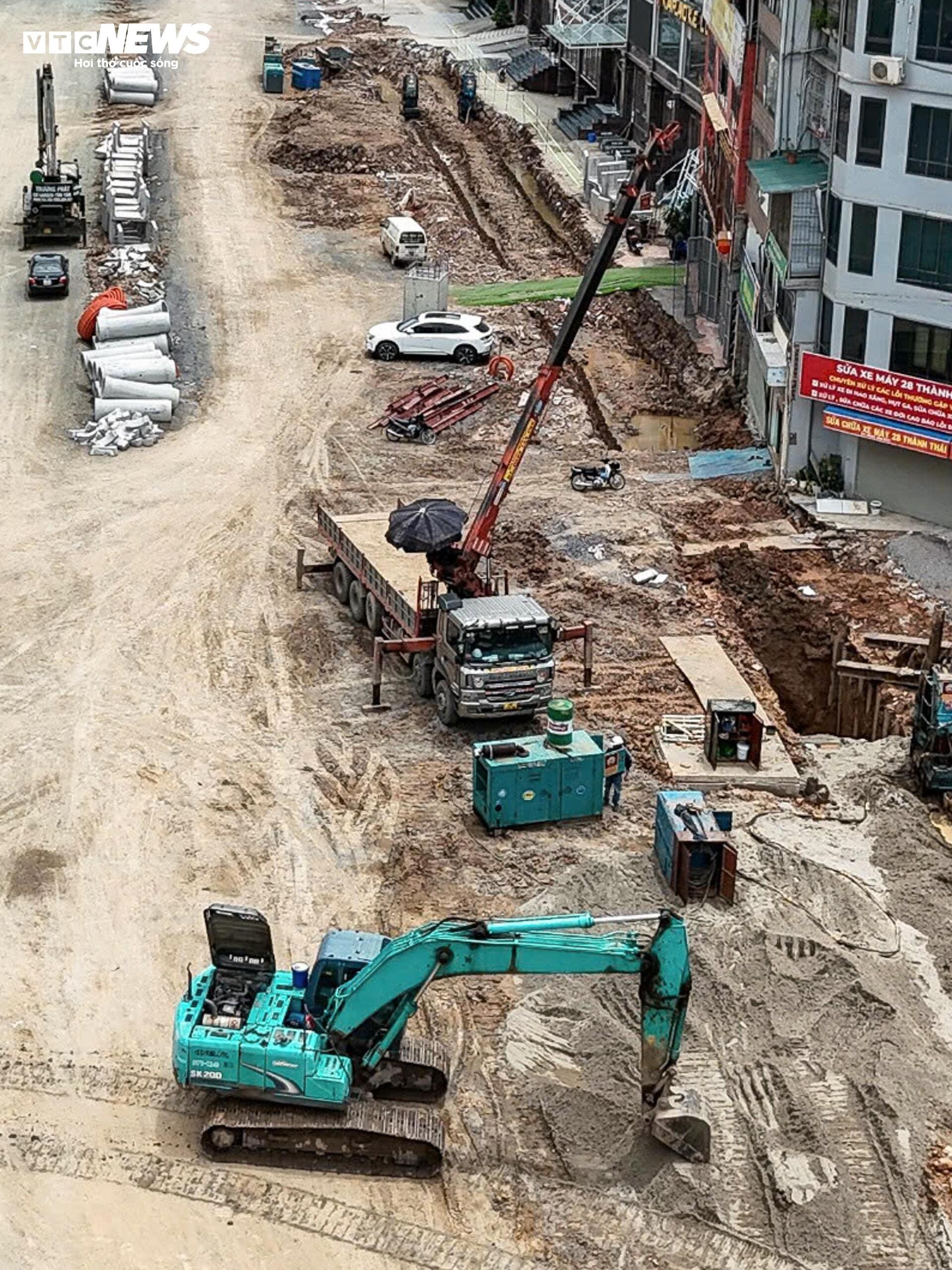 Hình hài tuyến đường Vành đai 2,5 qua Cầu Giấy sau gần 3 tháng thi công - Ảnh 11