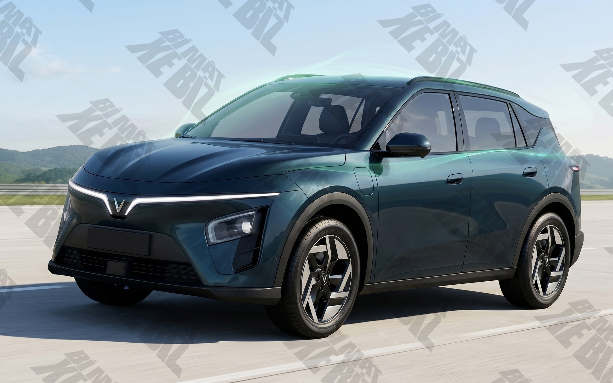 Lộ hình ảnh SUV VinFast mới lạ: Mặt trước như VF 7 nhưng dáng khác, ca-pô gân guốc hơn, tay nắm cửa mới, mâm như MPV 7 - Ảnh 3