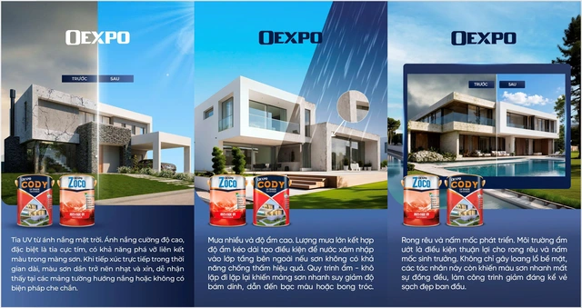 Những tác nhân thời tiết ảnh hưởng đến tuổi thọ và thẩm mỹ công trình - Ảnh 2