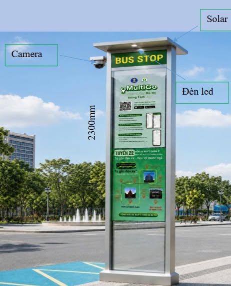 TP.HCM 'chốt' mẫu trụ dừng xe buýt mới toanh - Ảnh 1