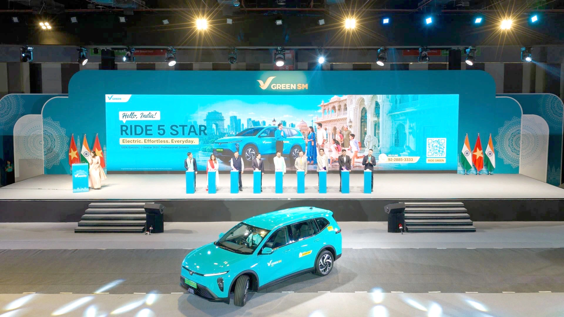 Green SM khai trương dịch vụ taxi điện tại Ấn Độ - Ảnh 1