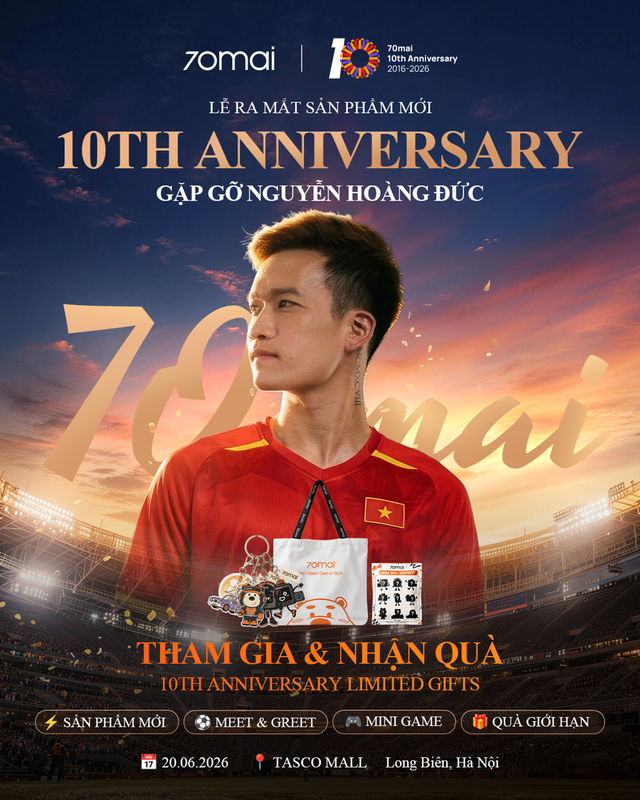 70mai kỷ niệm 10 năm, ra mắt A810 Lite và chuỗi hoạt động tri ân - Ảnh 1