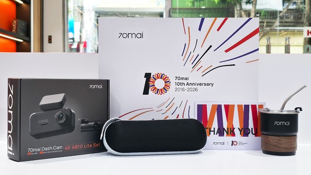70mai kỷ niệm 10 năm, ra mắt A810 Lite và chuỗi hoạt động tri ân - Ảnh 2