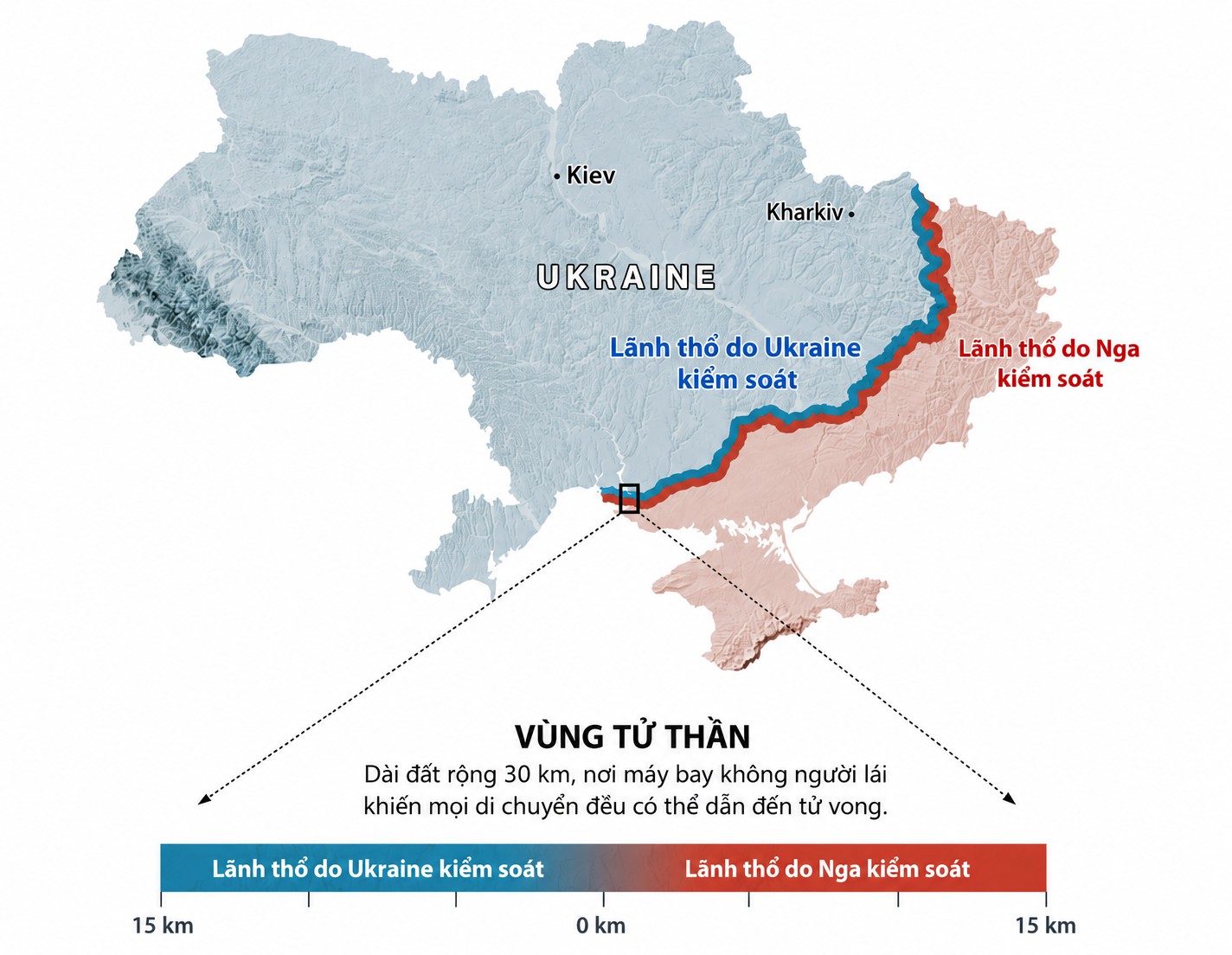 "Trò chơi trốn tìm" gay cấn giữa Nga và Ukraine ở vùng tử thần: Ai lộ vị trí trước gần như không còn đường lui - Ảnh 1
