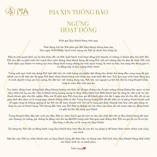 Thêm một cửa hàng kim cương tại TP HCM thông báo dừng hoạt động - Ảnh 1