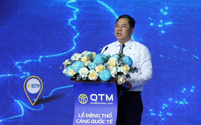 Phó Thủ tướng Thường trực Phạm Gia Túc dự lễ khởi công dự án cảng biển thuộc Cụm cảng nước sâu Cái Mép-Thị Vải (TPHCM) - Ảnh 1