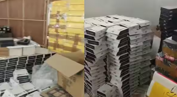 Đột kích 2 kho hàng, cảnh sát triệt phá đường dây điện thoại giả mang nhãn Oppo, Realme, bắt giữ 2 nghi phạm
