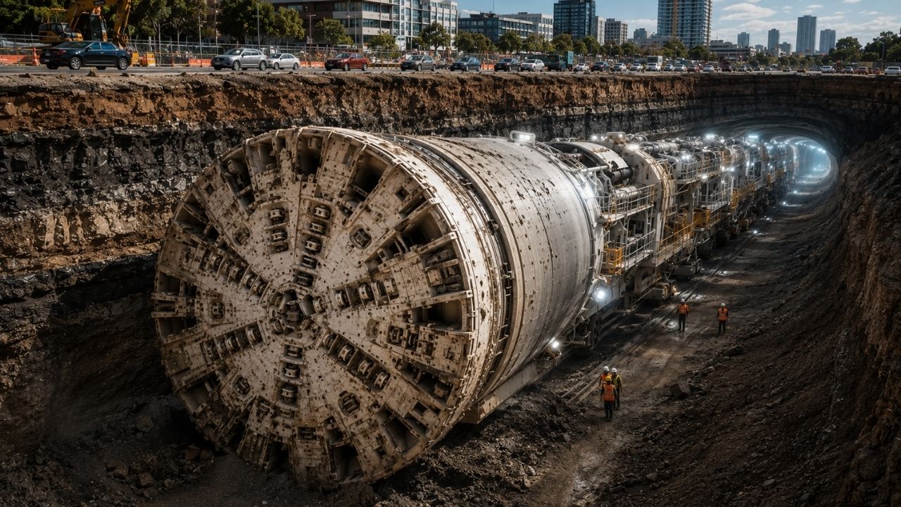 Phát hiện cỗ máy dài 100 m, nặng 3.500 tấn âm thầm 'biến mất' dưới lòng đất, mang theo 20 người làm việc ngày đêm: Bí mật phía sau siêu dự án hơn 10,7 tỷ USD lộ diện