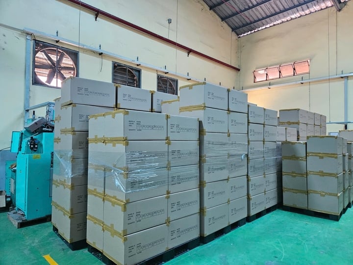 Phát hiện nhà máy sản xuất gần 50.000 đôi giày giả nhãn hiệu NIKE - Ảnh 1
