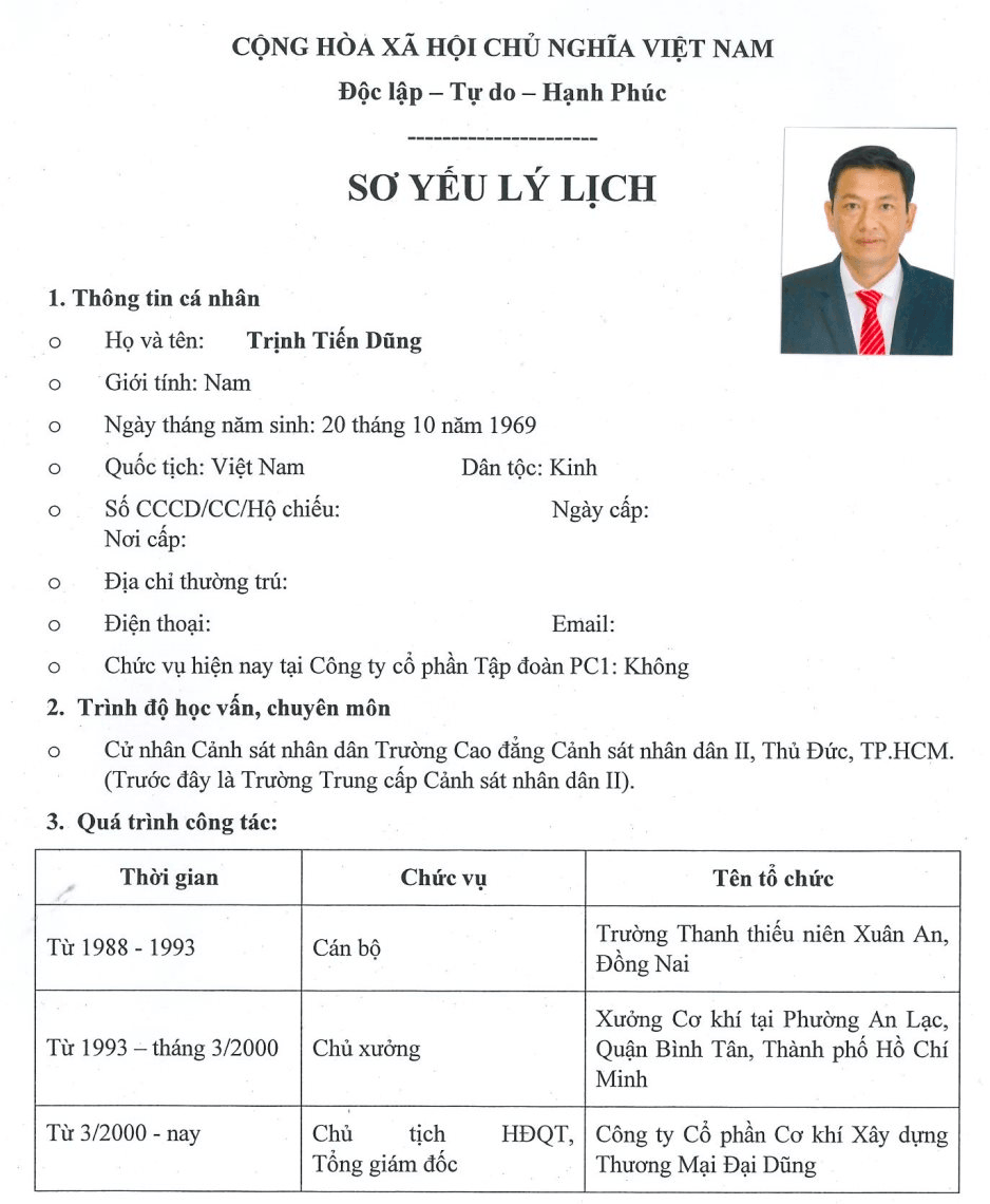 Ông chủ Tập đoàn Đại Dũng thi công loạt công trình tầm cỡ thế giới ứng cử vào Ban lãnh đạo PC1 - Ảnh 1