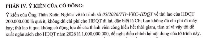 Chủ tịch HĐQT đề xuất tăng thù lao gấp 5 lần vì “không đủ chi phí đi máy bay”, công ty sau đó bị phong tỏa tài khoản ngân hàng - Ảnh 1