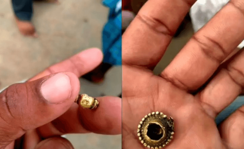 Đang nhổ cỏ, người phụ nữ phát hiện nửa kg vàng ròng trị giá hơn 1,7 tỷ đồng, con chủ đất cũ lập tức đòi chia phần - Ảnh 1