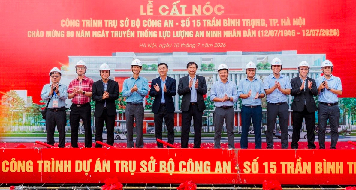 Ông Nguyễn Bá Dương xuất hiện tại Lễ cất nóc trụ sở Bộ Công an - Ảnh 1