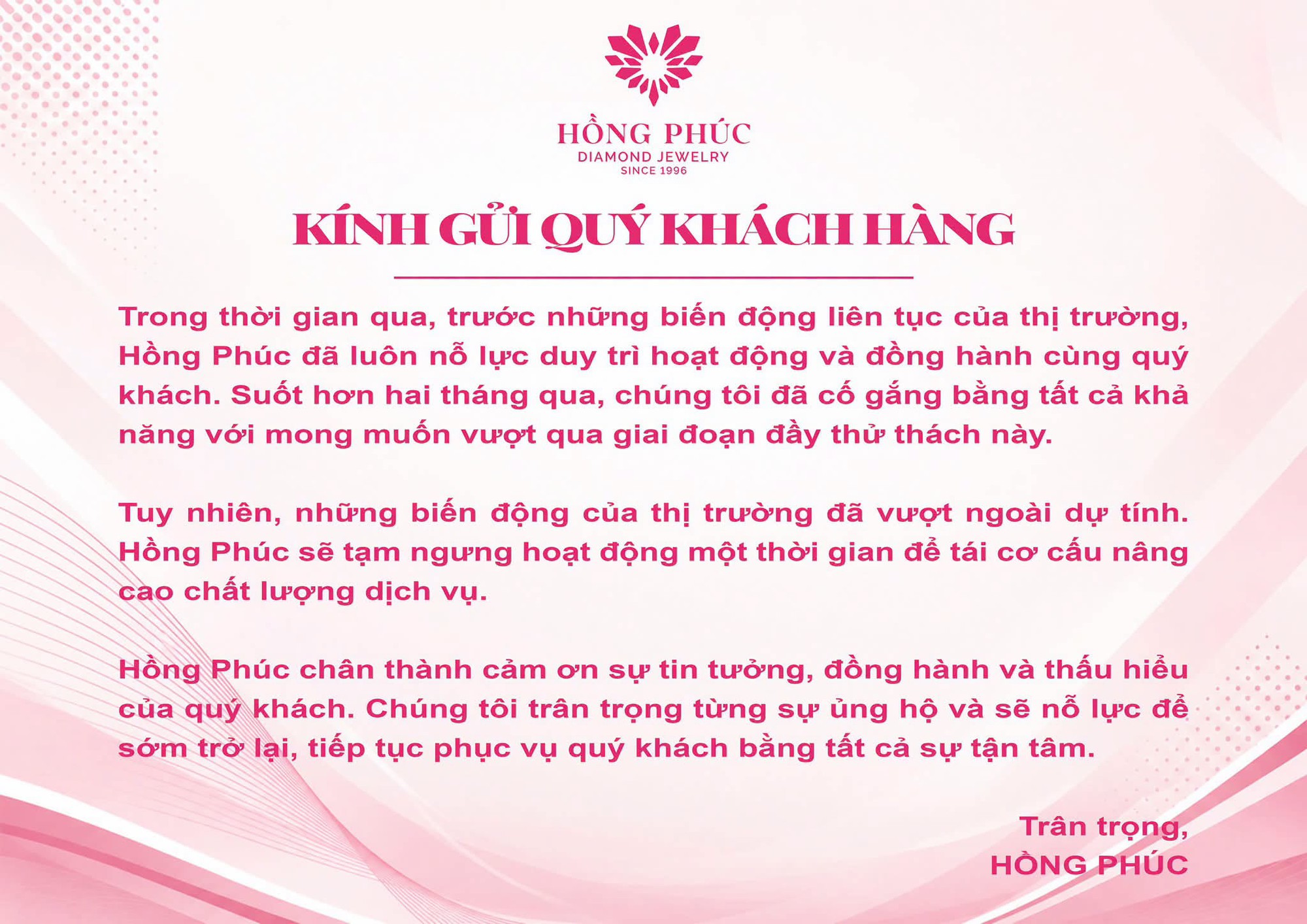 Diễn biến mới thị trường vàng - kim cương: Thêm 1 cửa hàng 30 năm tuổi bất ngờ ngưng hoạt động - Ảnh 1